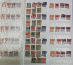 1920 C.G.H.S.-Aufdrucke, reichhaltige Slg. mit ca. 230 Werten ex D ...