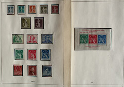 1948-1949 kpl. Slg. der Anfangsspitzen Mi. 1-70 u. Bl. 1, dieser kl. ...