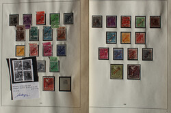 1948-1955 bis auf 2 u. 5 M Schwarzaufdruck kpl. rundgestpl. ...