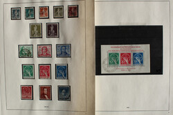 1948-1955 bis auf 2 u. 5 M Schwarzaufdruck kpl. rundgestpl. ...