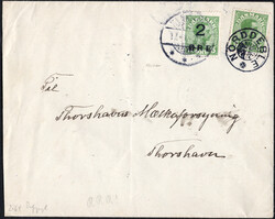 2 a. 5 Ö hellgrün m. DK 5 Ö als seltene MiF a. Bf. v. NORDDEBLE n. ...