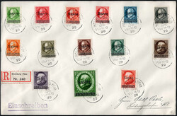 5 Pf-10 M (Bf 14) Bayern-Sarre (ohne 5 M) einzeln rundgestpl. Luxus a ...