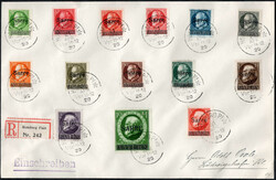 5 Pf-10 M (Bf 1) Bayern-Sarre (ohne 5 M) einzeln rundgestpl. Luxus a. ...