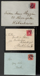 SCHWEDEN 1867-1912 interessanter Briefe-Nachlass m. 51 Belegen. Dabei ...
