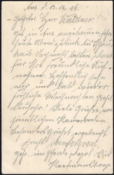 "Aus" seltener aptierter Wanderstpl. in schwarz a. FP-Karte n. ...