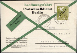 1 DM Schwarzaufdruck a. amtl. FDC zur Eröffnung des ...