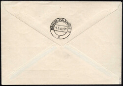 1 DM Schwarzaufdruck a. amtl. FDC zur Eröffnung des ...