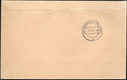 1 M Schwarzaufdruck m. 2 u. 6 Pf SD, portoger. MiF a. R.Bf. v. Berlin ...