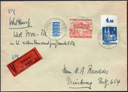 3 DM Berliner Bauten m. ZuF, portoger, MiF a. Doppel-Orts-Wertbf. ...