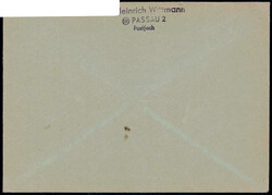 5 Pf Glocke mitte waagr. Paar, seltene portoger. MeF a. ...