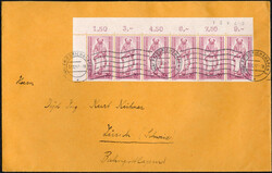 20+10 Pf Bistum Berlin im waagr. 6er-Streifen li.o.Ecke, portoger. ...