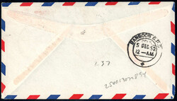 1952 Erstflug Frankfurt-Rangoon (Pan American) m. 2x SST Ffm. 3.12.52 ...