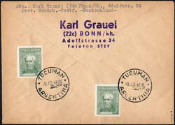 1948 R-Bf. m. "Jeia"-Marke v. Bonn m. argent. beids. ZuF n. Buenos ...