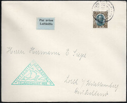 1931 Islandfahrt, Bf. m. 2 Kr. Zeppelin n. Lorch, 5x rundgestpl. ...