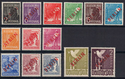 1949 Rotaufdruck, postfr. Luxus ohne jegliche Signatur, ...