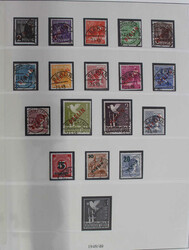 1949-1959 Luxus-Slg. der Anfangsjahre im Lindner Vordruckalbum. Dabei ...