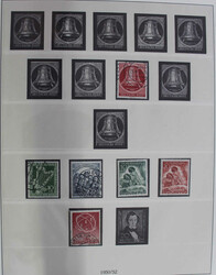 1949-1959 Luxus-Slg. der Anfangsjahre im Lindner Vordruckalbum. Dabei ...