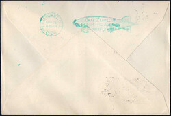 1930 SAF brasil. Post, Vordruck-Bf. m. u.a. 20.000 Rs Zeppelin m. ...