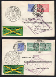 1930 SAF brasil. Post, 6 Vordruck-Bfe. m. 5.000, 10.000 bzw. 20.000 ...