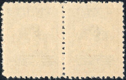 3 C a. 40 M lebh´grauviolett Aufdrucktype II im waagr. Paar m. ...