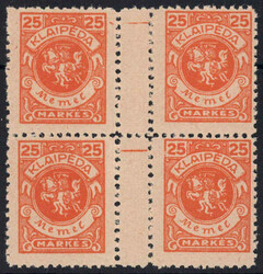 25 M lebh´rötl´orange 2 waagr. Zwischenstegpaare im 4er-Bl., ...