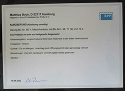 3 M Kleines Staatswappen m. ZuF Mi. 98, 77(2) u. 12a a. portoger. ...