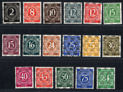 1948 Band- u. Netzaufdruck, kpl. Satz (52 Wte.), postfr. Luxus m. 2 ...