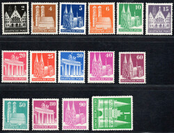 1948 Bauten, eng gez., postfr. Luxus m. einwandfreiem FA Schlegel BPP ...