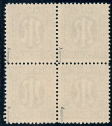 80 Pf AM Post, dt. Druck, 4er-Bl., postfr. Luxus, je tiefst gepr. ...