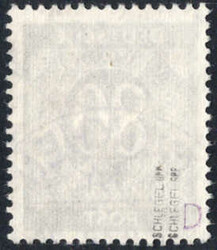 80 Pf Netzaufdruck, dpl. Aufdr., rundgestpl. Luxus, doppelt tiefst ...