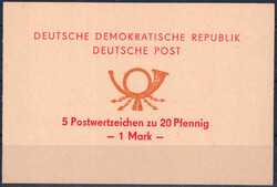 1971 Posthorn-SMHD, Text: rot, Posthorn: orange, einwandfrei, R  ...