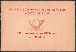 1971 Posthorn-SMHD, Text: rot, Posthorn: hellocker, unten winzigste ...