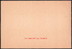 1971 Posthorn-SMHD, Text: rot, Posthorn: hellocker, unten winzigste ...