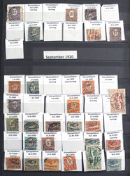 STEMPEL DATUMS-SAMMLUNG vom 20.02.1920 bis 13.07.1922, alles lesbare ...
