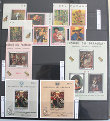 GEMÄLDE großartige postfr. Luxus-Slg. Gemälde aus Aller Welt im ...