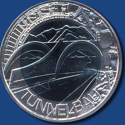 25 € Tunnelbau, 2013 - Niob-Münze Orig'Verpackung m. ...