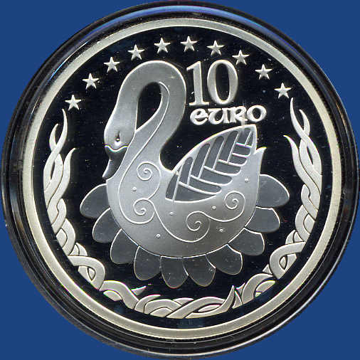 10 €uro Celtic Schwan, 2004 in Etui m. ZertifikatAutomatically ...