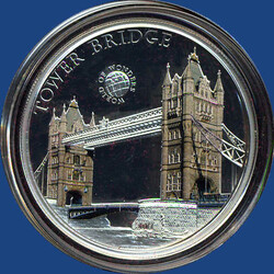 5 Dollar World of Wonder "Tower Bridge (London)", 2011 Sterlingsilber ...