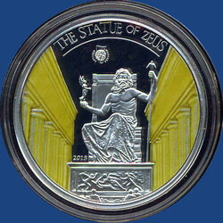 5 Dollar Antike Weltwunder "Statue v. Zeus", 2013 Sterlingsilber, ...