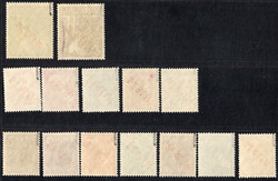 1949 Rotaufdruck postfr. Luxus, alle tiefst gepr. u. einwandfreies FA ...