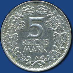 5 RM Rheinlandfeier, 1925 AAutomatically generated translation:5 RM ...