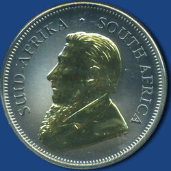 1 Krügerrand 2017, Jubiläum in Black-Ruthenium mit Motiv-Vergoldung ...