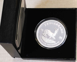 2 Krügerrand 2020, 2 oz Silber - Spiegelglanz in Orig'Etui/Zertifikat