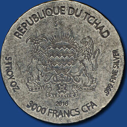 3000 Franc Tutanchamun, 2016 - Antik finish 5 oz Silber ohne ...