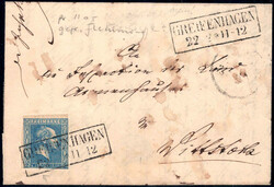 2 Sgr blau a. Faltbf. v. Greifenhagen (Ra2) n. Wittstock ...