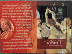 2 €uro Sandro Botticelli, 2010 in Orig'KlappkarteAutomatically ...