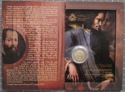 2 €uro Giorgio Vasari, 2011 in Orig'KlappkarteAutomatically ...