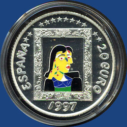 PABLO PICASSO "20 Euro" Portrait Dora Maar im Rahmen, 1997 PP ...