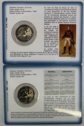 2018 2x 2 € Guillome & Verfassung, je in Coincard
