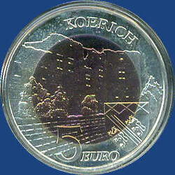 5 € Chateau Koerich, 2018 - Niob-Münze in Kapsel